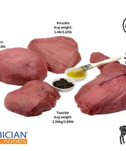 Alternative view of Venison/Deer Portion Cuts - Halal
